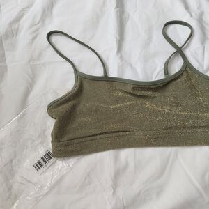 Aerie Sparkling Olive Bikini Top